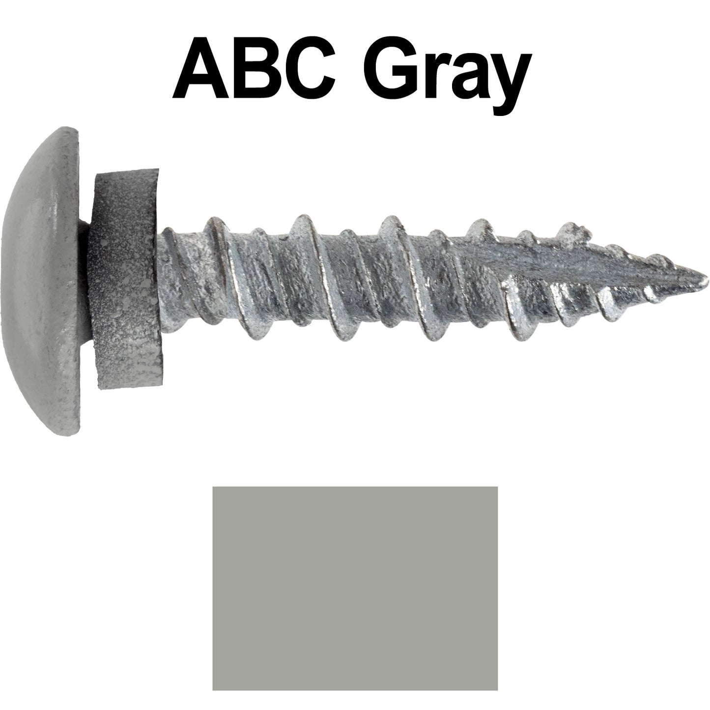 10 X 1" - LOW PROFILE Star Head Roofing Screws - HI-LO Thread - Metal To Wood - T25 Torx Drive Head - EPDM washer.