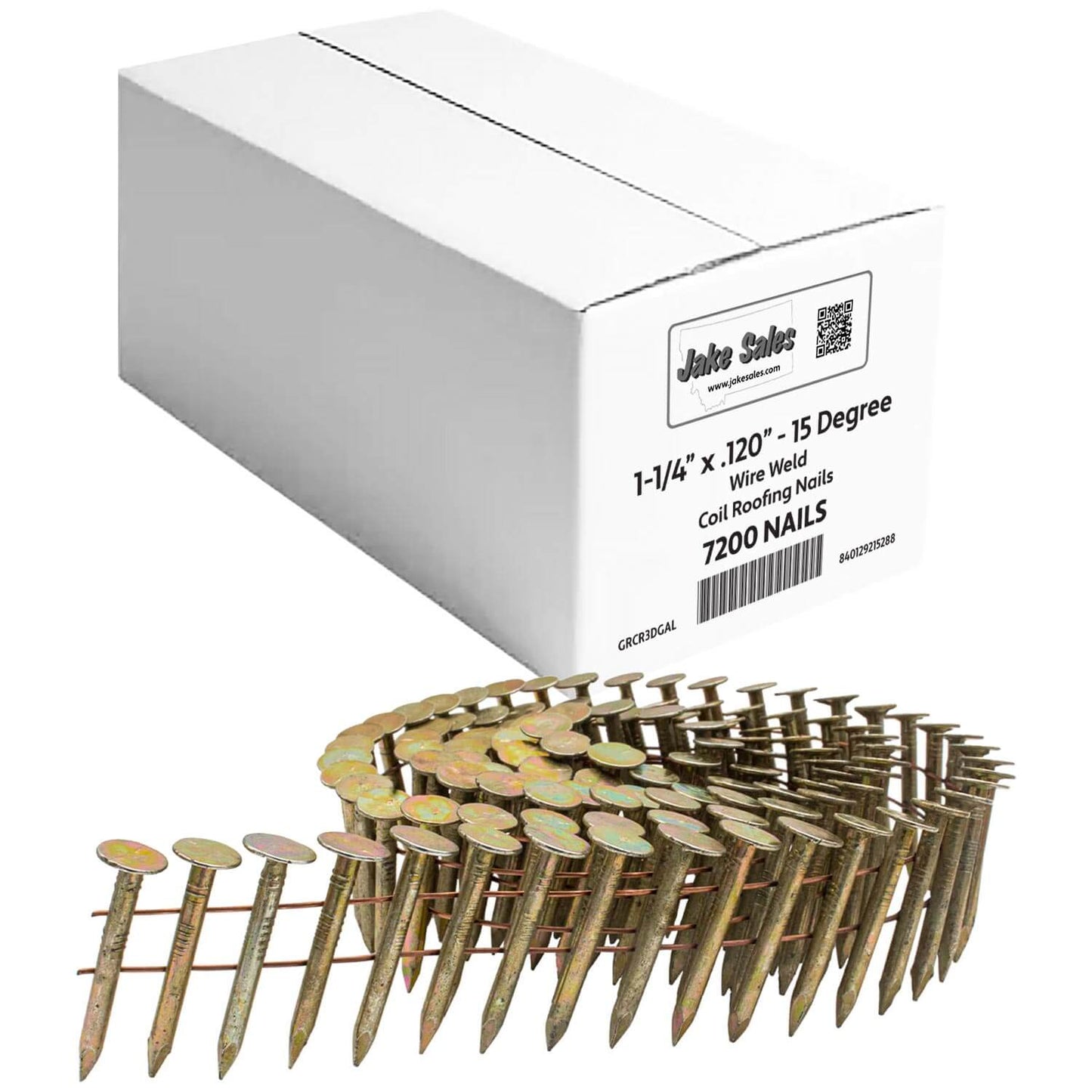 15° Wire Weld Collated Coil Roofing, Siding & Fencing Nails