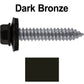 17 x 1-1/2 Metal Roofing Screws - Metal Panel to Metal Purlins and Recovery Screws - Hex Washer Head - EPDM washer.