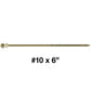 #10 x 2" - 6" Bronze Exterior Coated Wood Screw Torx/Star Drive Head - Multipurpose Exterior Coated Torx/Star Drive Wood Screws