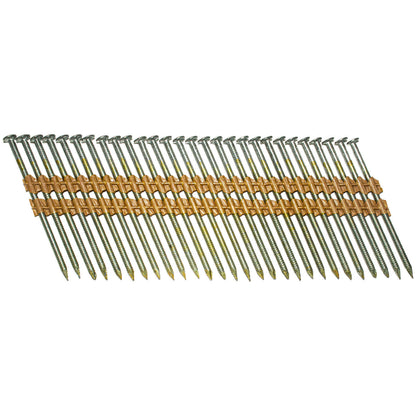 21 Degree Collated Nails - Vinyl coated framing nails in Smooth Shank and Ring Shank Galvanized.