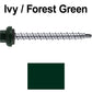 10 X 2” Zinc Aluminum Cap MINI-DRILLER Roofing Screws HI-LO THREAD Zinc Plated Carbon Steel Shank - EPDM Washer - Colored head