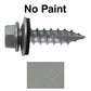 #14 x 1"  Metal ROOFING SCREWS - Hex Washer Head - Self starting/self tapping - EPDM washer. Colored head.