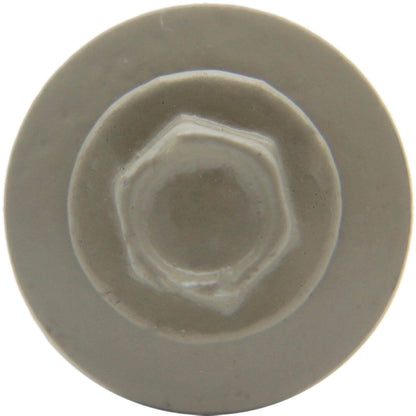 #10 X 1" HI-LO Zinc Aluminum Cap Metal Roofing Screws - Hex Washer Head - Self starting/self tapping - EPDM washer. Colored head.