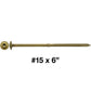 Jake Sales #15 x 6" Construction Lag Screw - Torx/Star Drive Heavy Duty Structural Lag Screw - ACQ Compatible - Modified Truss Washer Head. (OVERSTOCK)