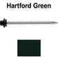 10 x 3” - STAINLESS HEX / ZINC Sheet Metal Roof Screw. Self starting metal to wood siding screws. EPDM washer. Colored head.