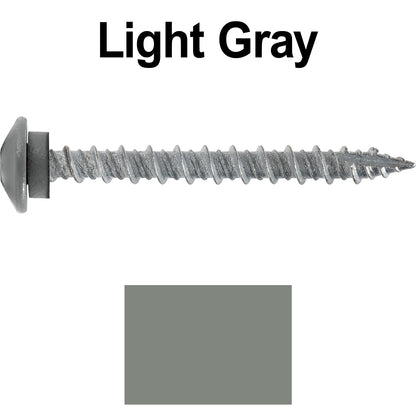 10 x 2" LOW PROFILE Star Head Roofing Screws - HI-LO Thread - Metal To Wood - T25 Torx Drive Head - EPDM washer.