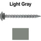 10 x 2" LOW PROFILE Star Head Roofing Screws - HI-LO Thread - Metal To Wood - T25 Torx Drive Head - EPDM washer.