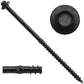 #17 Heavy-Duty Black Timber, Log & Structural Wood Screws - Exterior Coated - Use for Fastening Ledger Boards, Large Timbers, Logs and more.
