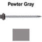 10 X 3“ HI-LO Zinc Aluminum Cap Metal Roofing Screws - Hex Washer Head - Self starting/self tapping - EPDM washer. Colored head.