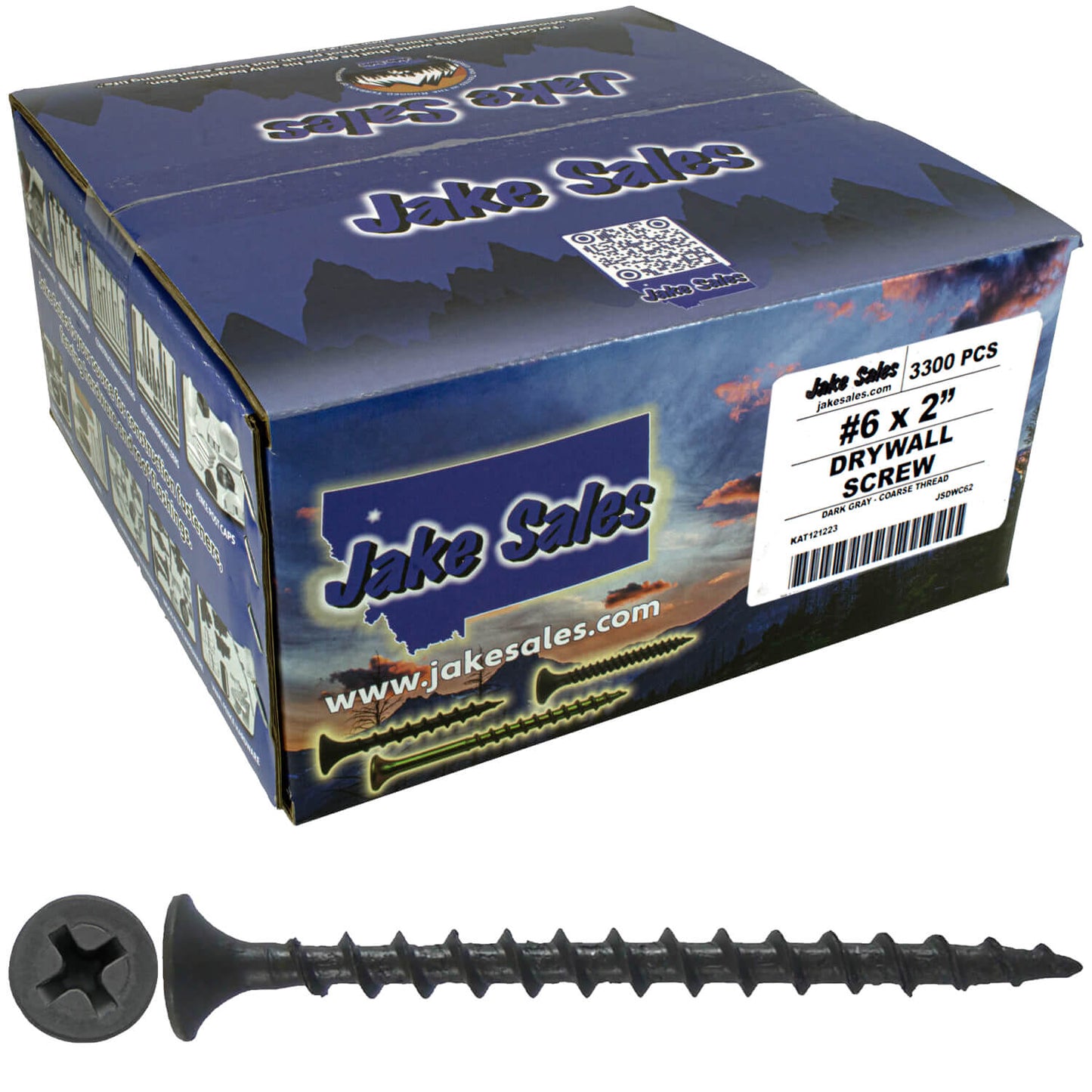Gray Phosphate Coarse Thread Drywall Screws - Drywall, Gypsum board, Sheet rock, Plasterboard Screws. Use for all purpose wood screws.