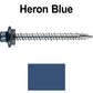 10 x 2” - STAINLESS HEX / ZINC Sheet Metal Roof Screw. Self starting metal to wood siding screws. EPDM washer. Colored head.