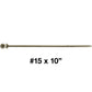 #15 x 10" Exterior Coated Wood Screws - Extra Long Bronze Wood Screw with Torx/Star Drive Head - Multipurpose Torx/Star Drive Wood Screws