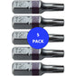 T20 (T-20) Torx/Star Driver Bit - Color Coded Torx/Star Drive Quick Change Shank Bit for Screws and Fasteners Requiring T20 (T-20)