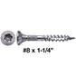 #8 Torx/Star Drive Head - 300 Grade Stainless Steel Torx/Star Drive Wood Screws - Silver Star Stainless Steel Wood Screw