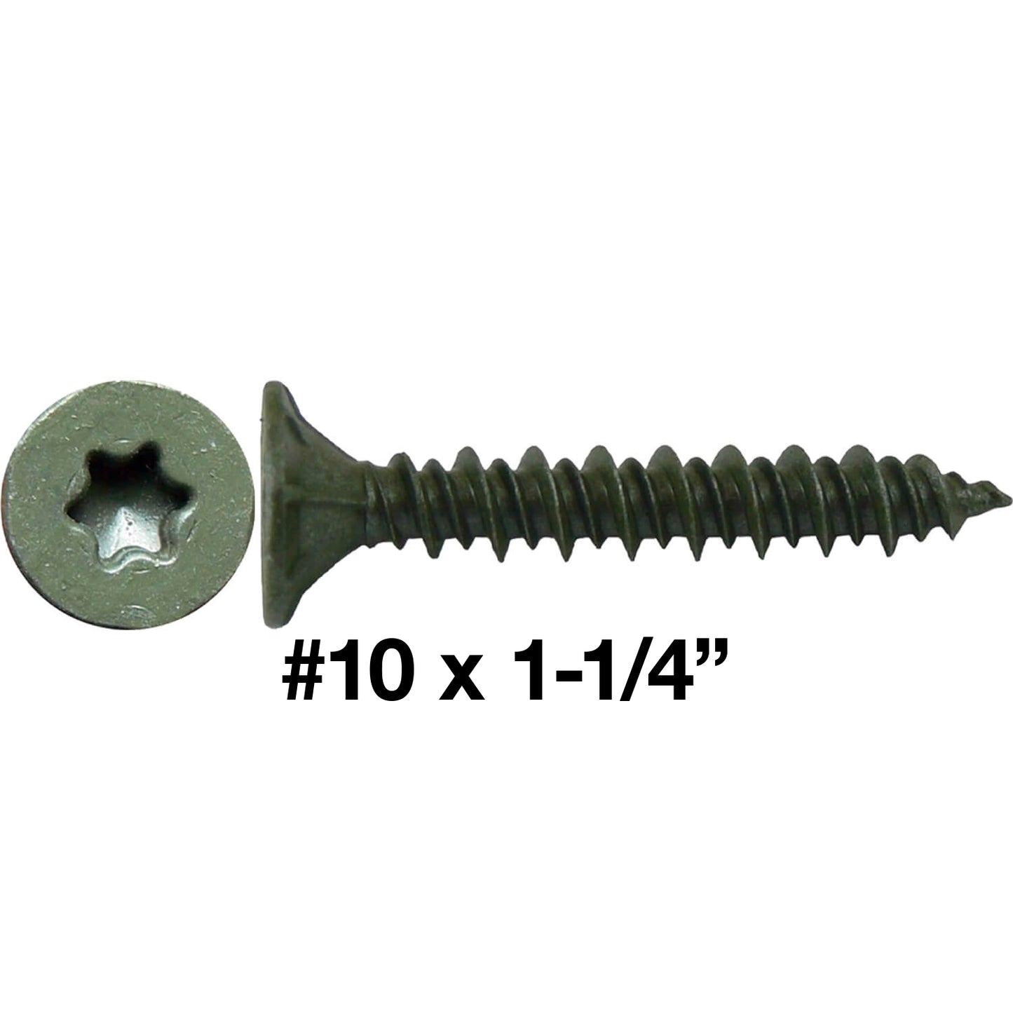 #10 Cement Board Torx/Star Head Screws SHARP POINT for Fastening Cement Backer Board/Cement Board/Tile Board - Torx/Star - T-25 Torx Head