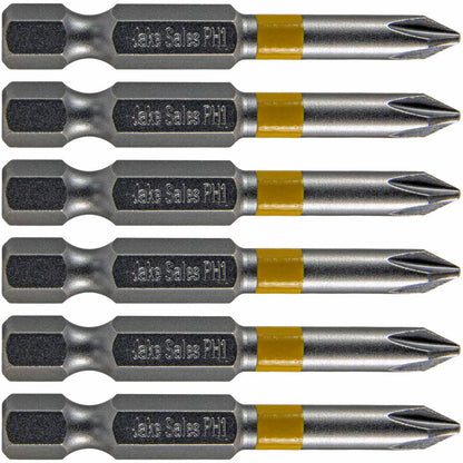 Phillips Driver Bits - with 1/4" Quick Change Shank