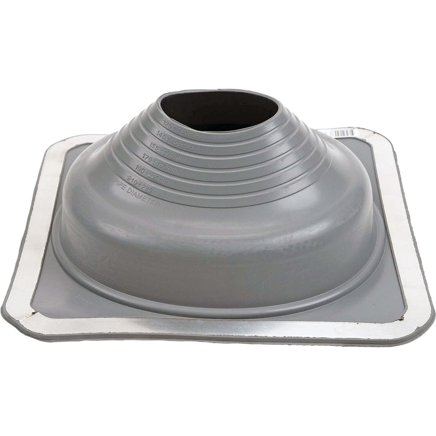 GRAY Square Base EPDM Flexible Pipe Flashing