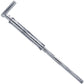 Chain Link 26" Drop Rod - Heavy Duty Gate and Dumpster Drop Rod Bar With Guide (Galvanized Steel)