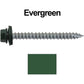 #14  x 2-1/2" Metal ROOFING SCREWS - Hex Washer Head - Self starting/self tapping - EPDM washer. Colored head.