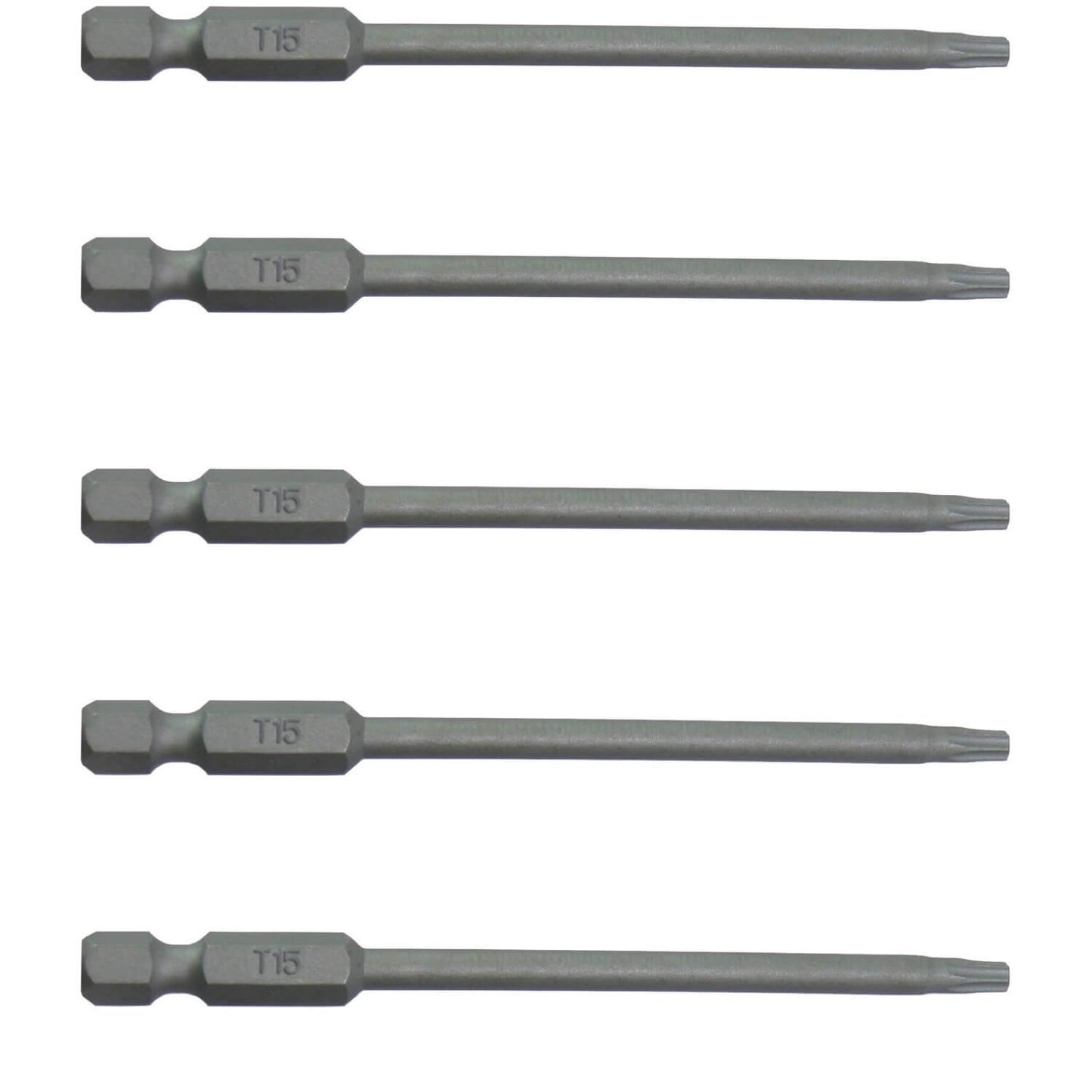 T15 (T-15) Torx/Star Driver Bit - Color Coded Torx/Star Drive Bit for Screws and Fasteners