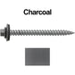 #12 x 2-1/2" RE-GRIP METAL ROOFING SCREWS - Hex Washer Head - Self starting/self tapping - EPDM washer. Colored head.