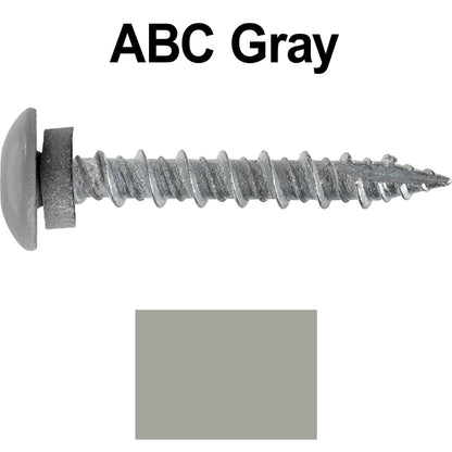 10 x 1-1/2” LOW PROFILE Star Head Roofing Screws - HI-LO Thread - Metal To Wood - T25 Torx Drive Head - EPDM washer
