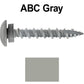 10 x 1-1/2” LOW PROFILE Star Head Roofing Screws - HI-LO Thread - Metal To Wood - T25 Torx Drive Head - EPDM washer