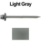 9 x 2-1/2" Stainless Steel Metal Roofing Screws (250) Hex head sheet metal roofing screw. Self-Piercing (SP) tip metal to wood siding screws EPDM washer. All colors are Special Order