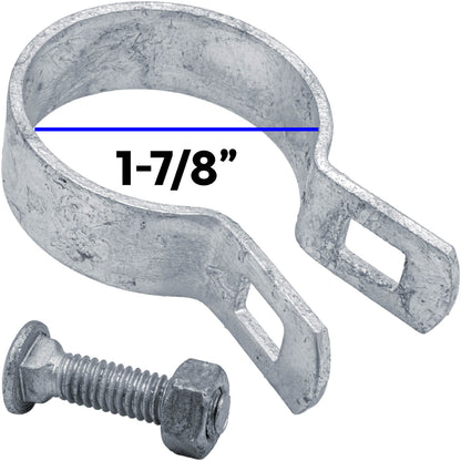Galvanized Brace Band for Chain Link Fence - Rail End Bracket