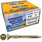 #10 Gold Star/Torx Drive Zinc Coated T-25 Flat Head Wood Screws