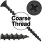 Gray Phosphate Coarse Thread Drywall Screws - Drywall, Gypsum board, Sheet rock, Plasterboard Screws. Use for all purpose wood screws.