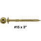 #15 Construction Lag Screw Exterior Coated Torx/Star Drive Heavy Duty Structural Lag Screw - Modified Truss Washer Head