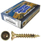 #8 Gold Star/Torx Drive Zinc Coated T-20 Flat Head Wood Screws