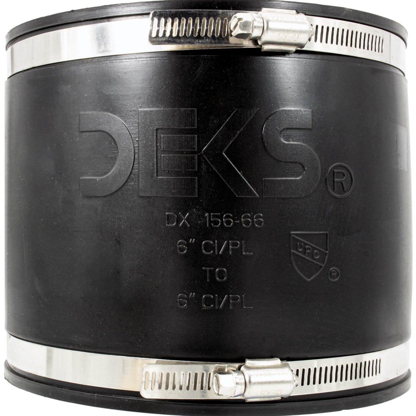 DEKS  Flexible Pipe Coupler - Leak-Proof for Clay, PVC, Copper, and Steel Connections