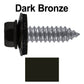 17 x 1"  Metal Roofing Screws - Metal Panel to Metal Purlins and Recovery Screws - Hex Washer Head - EPDM washer.