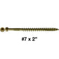 "Tiny" FINISH HEAD Wood Screw Torx/Star  Head - Finish Head Exterior Coated Torx/Star Drive Wood Screws-Tiny Head Wood Screws