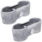 Galvanized Chain Link Fence Panel Clamps with Bolts & Nuts - Saddle Clamps for Dog Kennels & Temporary Fencing
