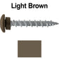 10 x 1-1/2” LOW PROFILE Star Head Roofing Screws - HI-LO Thread - Metal To Wood - T25 Torx Drive Head - EPDM washer