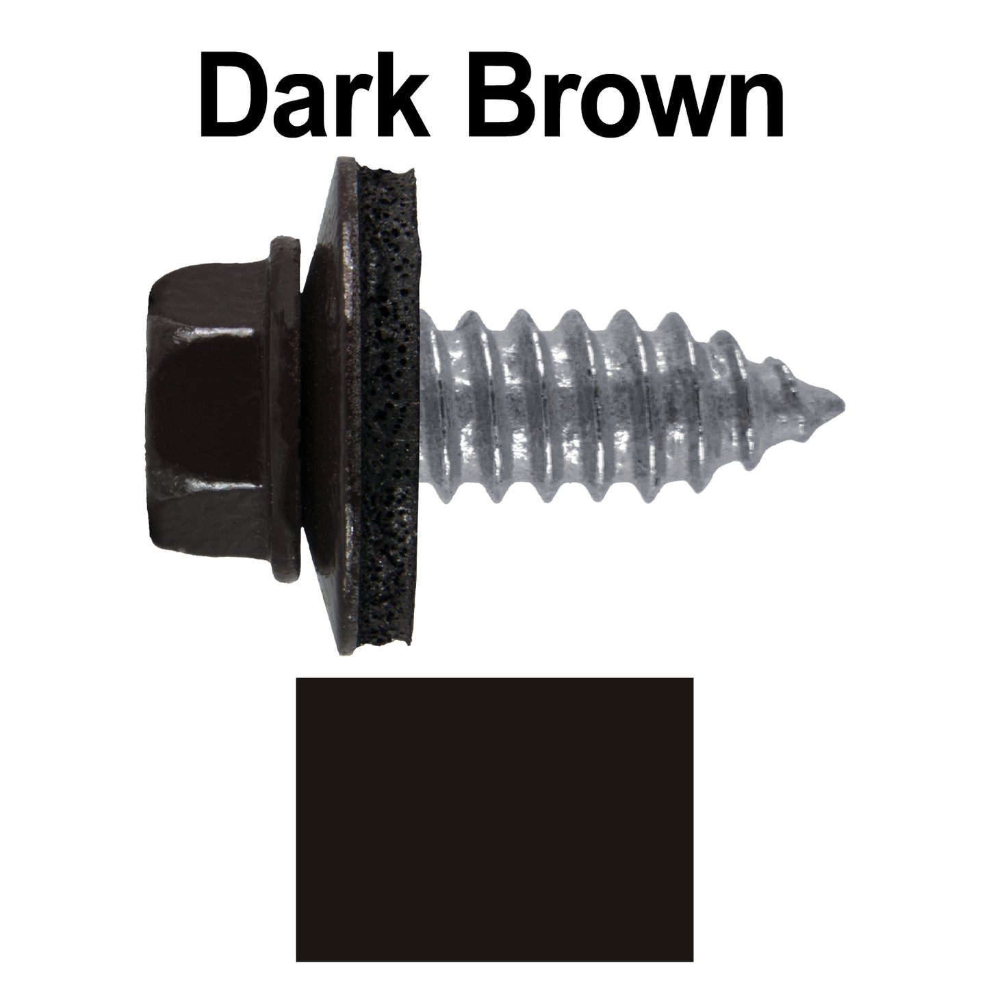 17 x 3/4" Metal Roofing Screws - Metal Panel to Metal Purlins and Recovery Screws - Hex Washer Head - EPDM washer.