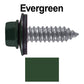 17 x 1"  Metal Roofing Screws - Metal Panel to Metal Purlins and Recovery Screws - Hex Washer Head - EPDM washer.