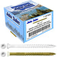 #9 Bronze Star WHITE TRIM HEAD Wood Screw Torx/Star Drive Head- Multipurpose Exterior Coated Torx/Star Drive Wood Screws