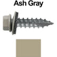 #14 x 1"  Metal ROOFING SCREWS - Hex Washer Head - Self starting/self tapping - EPDM washer. Colored head.