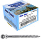 #9 Silver Star Stainless Steel TRIM HEAD Screw Torx/Star Head  - Stainless Steel TRIM HEAD Wood Screws