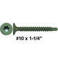 #10 Cement Board Torx/Star Head Screws DRILL POINT for Fastening Cement Backer Board/Cement Board/Tile Board - Torx/Star - T-25 Torx Head