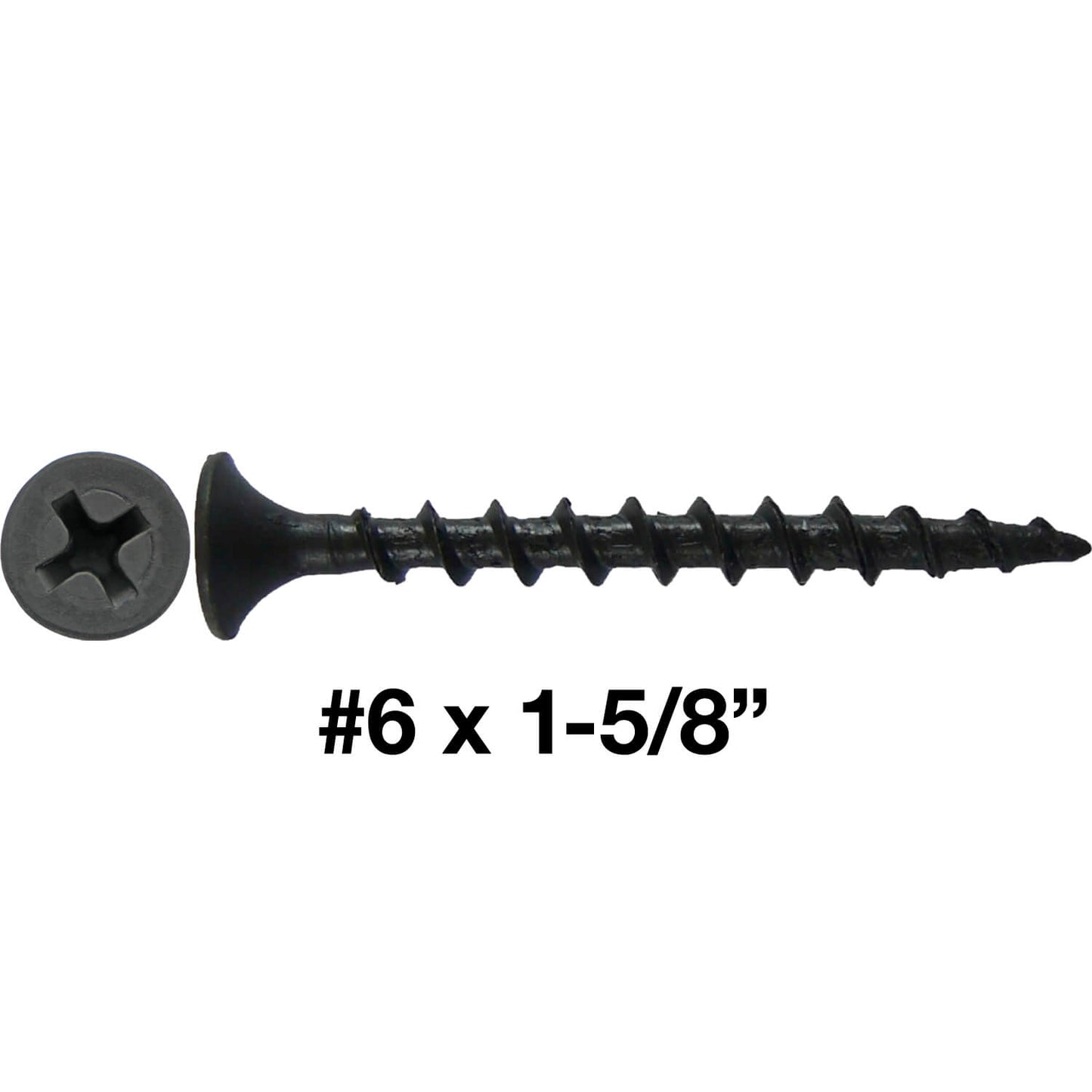Gray Phosphate Coarse Thread Drywall Screws - Drywall, Gypsum board, Sheet rock, Plasterboard Screws. Use for all purpose wood screws.
