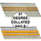 21 Degree Collated Nails - Vinyl coated framing nails in Smooth Shank and Ring Shank Galvanized.