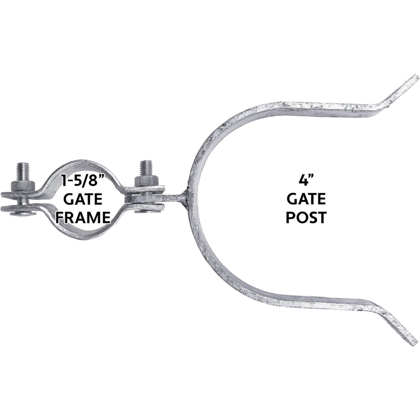 Chain Link Fence Gate Fork Latch -  Fence Gate Latch - Galvanized Fence Gate Latch With Hole for Padlock