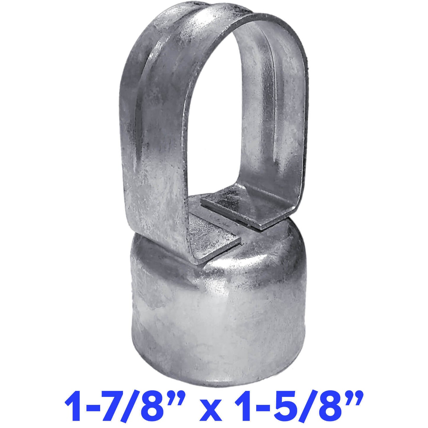 Galvanized Pressed Steel Chain Link Fence Loop Cap (Eye Top)
