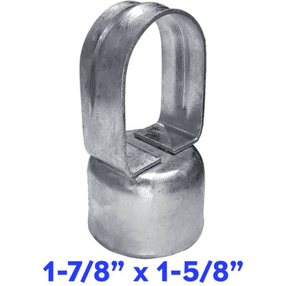 Galvanized Pressed Steel Chain Link Fence Loop Cap (Eye Top)